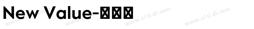 New Value字体转换